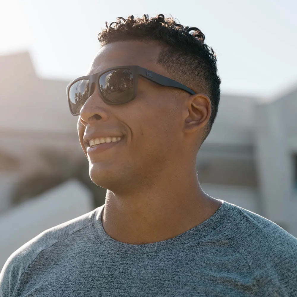 Men wearing Black on Black Torrey Pines Sport Sunglasses