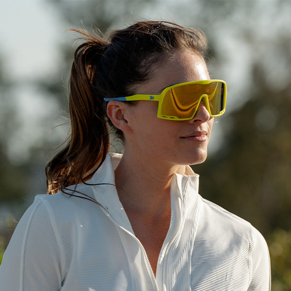Women wearing Rubberized High Voltage Campeones Sunglasses