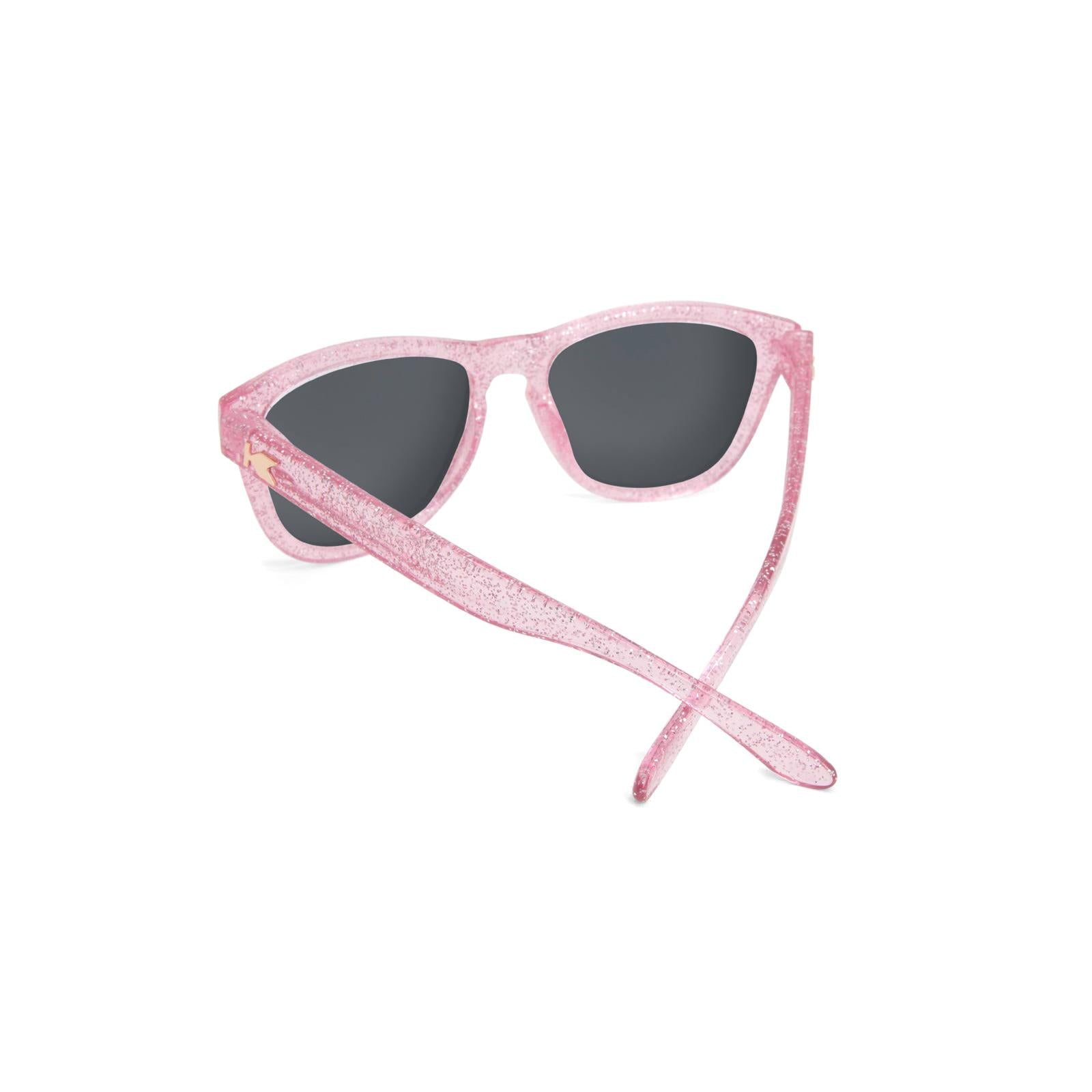 Kids Sunglasses with Pink Sparkle Frame and Pink Lenses, Back