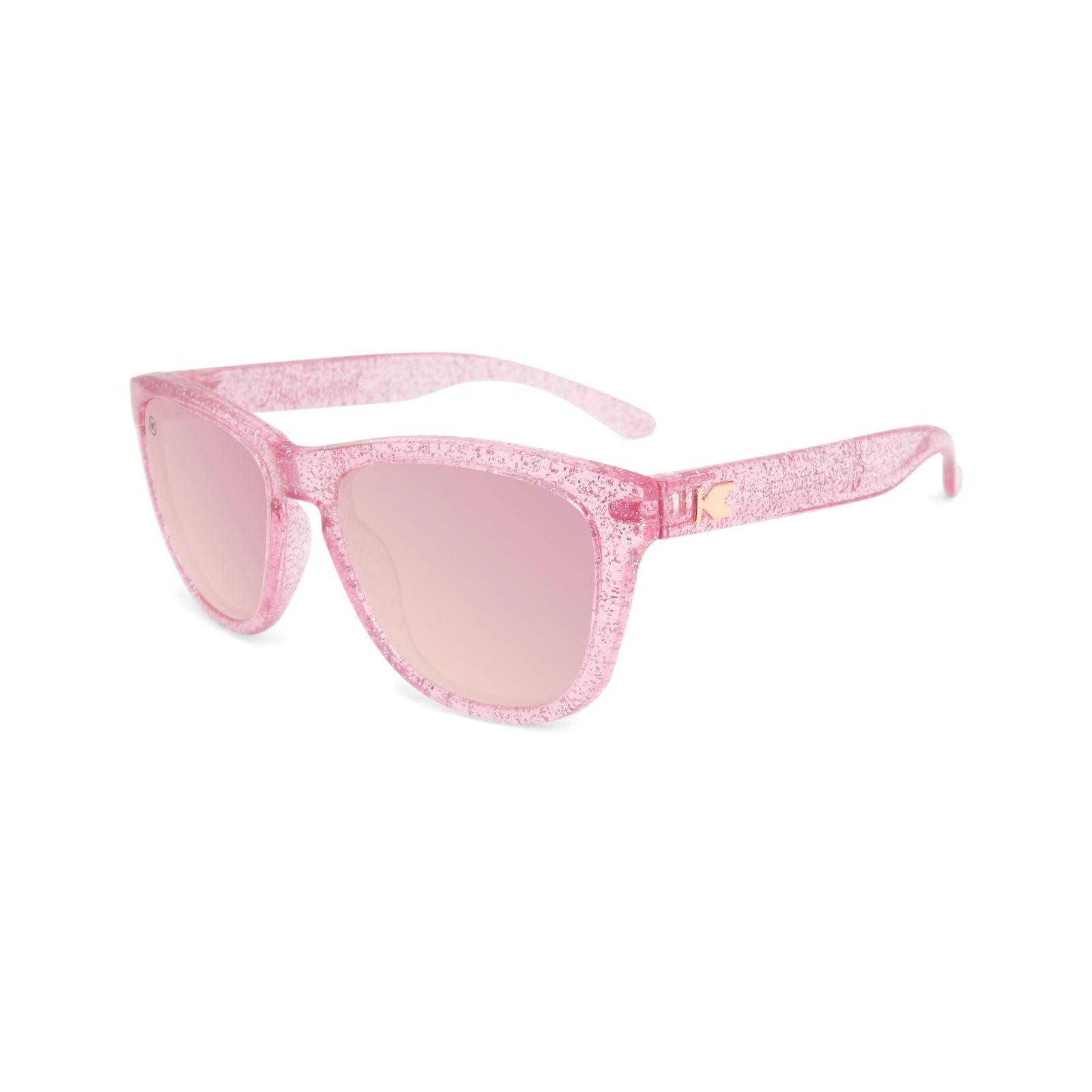 Kids Sunglasses with Pink Sparkle Frame and Pink Lenses, Flyover