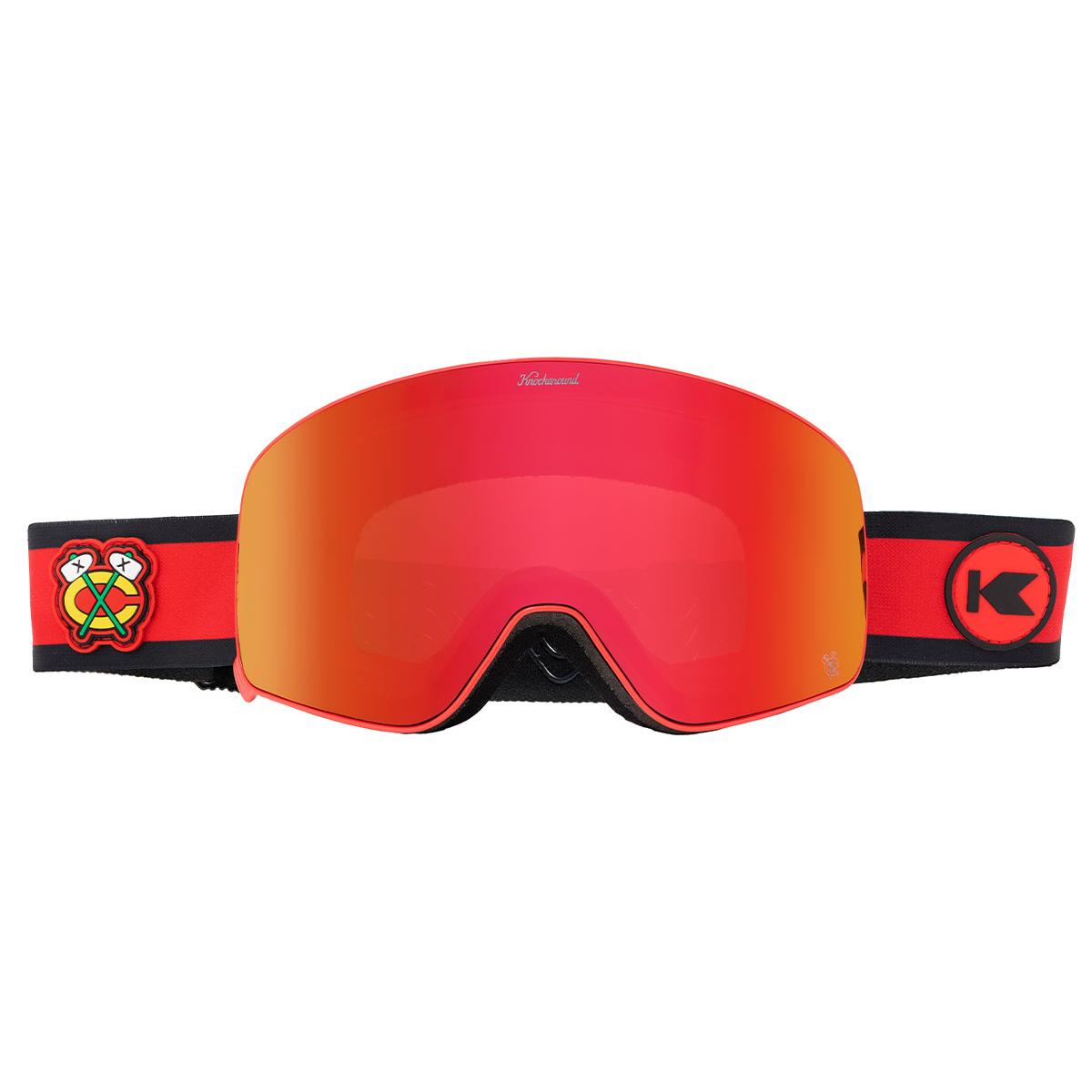 Knockaround Chicago Blackhawks Snow Goggles, Front
