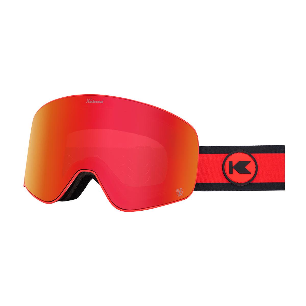 Knockaround Chicago Blackhawks Snow Goggles, Threequarter