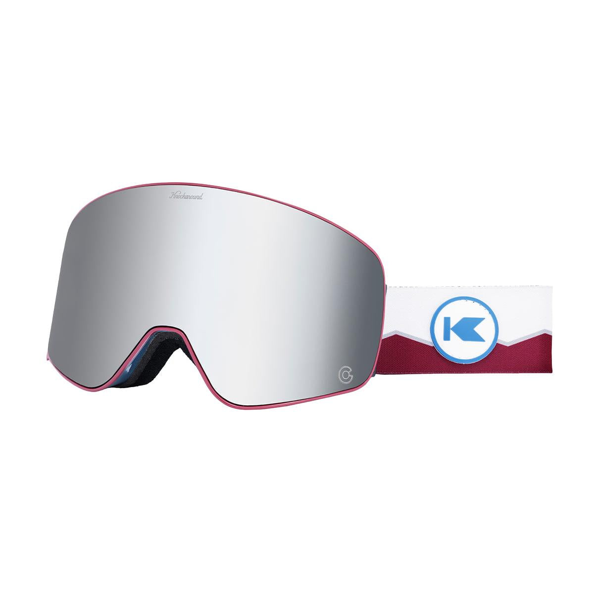 Knockaround Colorado Avalanche Snow Goggles, Threequarter