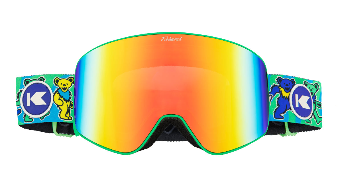 Knockaround Grateful Dead Dancing Bears Snow Goggles, Front