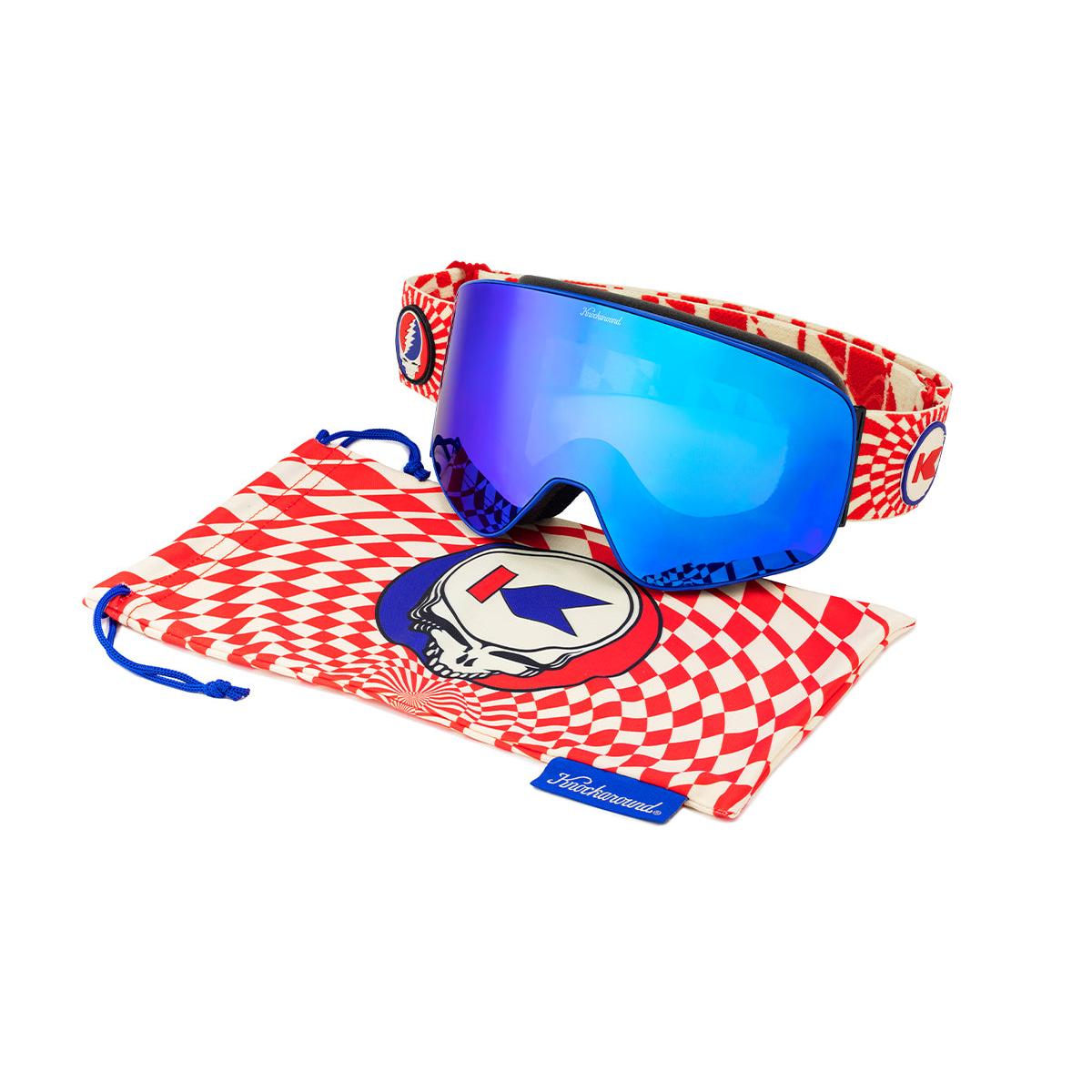 Knockaround Grateful Dead Steal Your Face Snow Goggles, Set