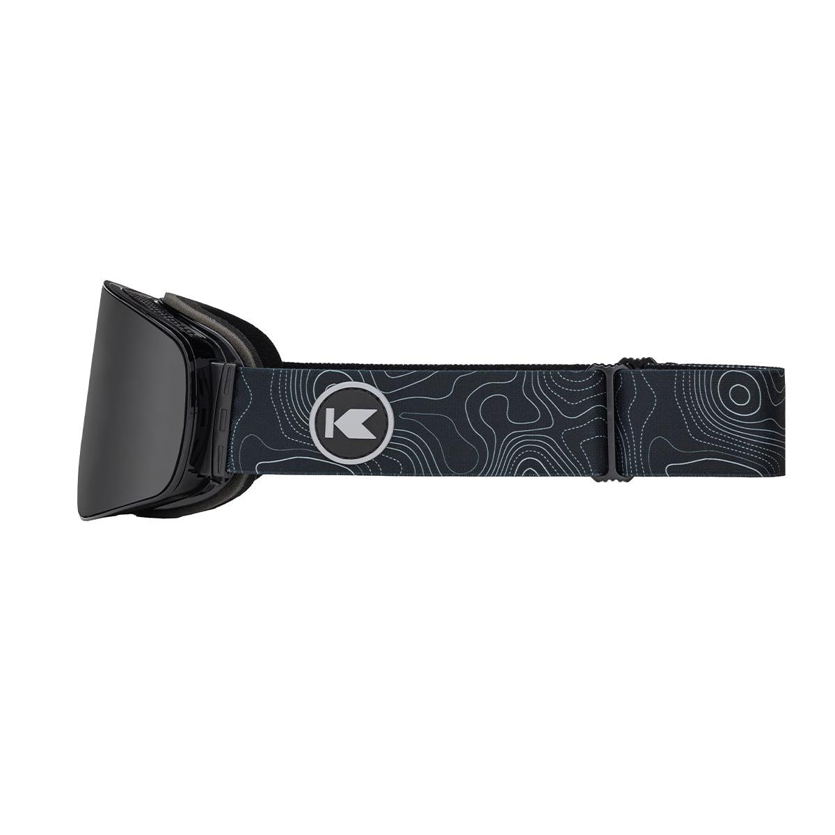 Knockaround Snow Goggles With Black Lens and Black Strap, Side