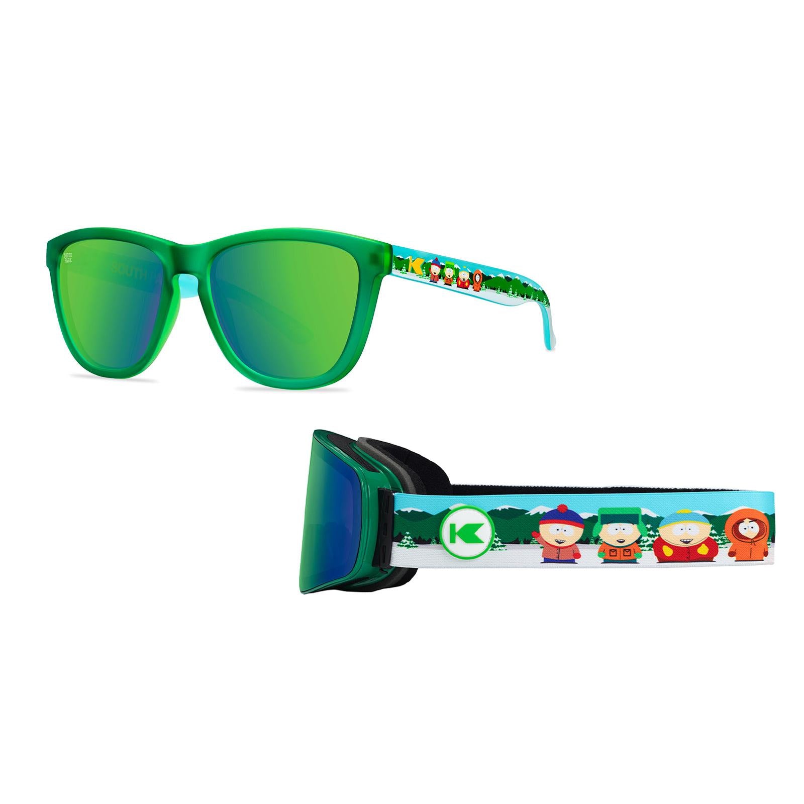 South Park Premiums Sunglasses and Slingshots Snow Goggles Bundle, Threequarter