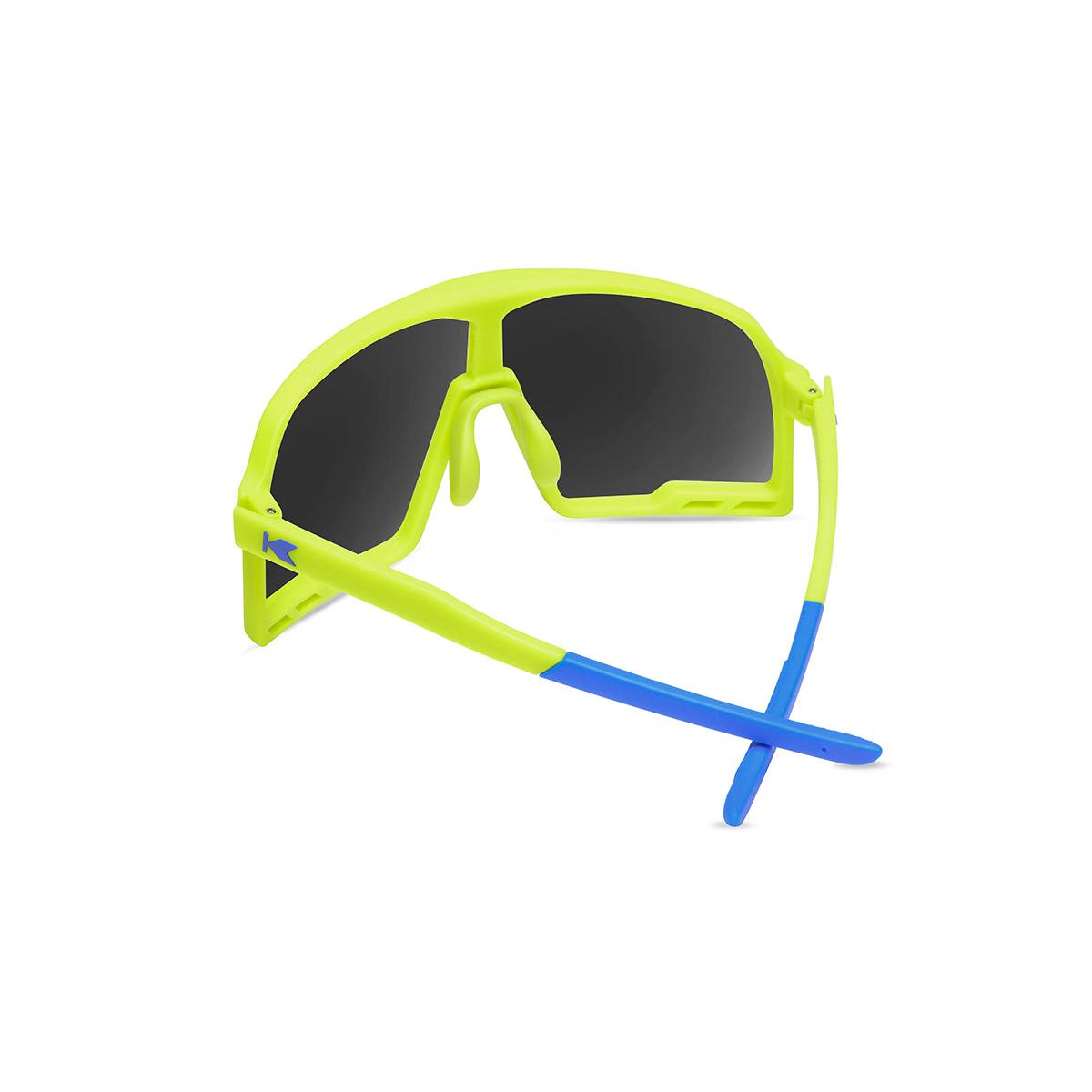 Sport Sunglasses with Neon Yellow Frames and Yellow Lenses, Back