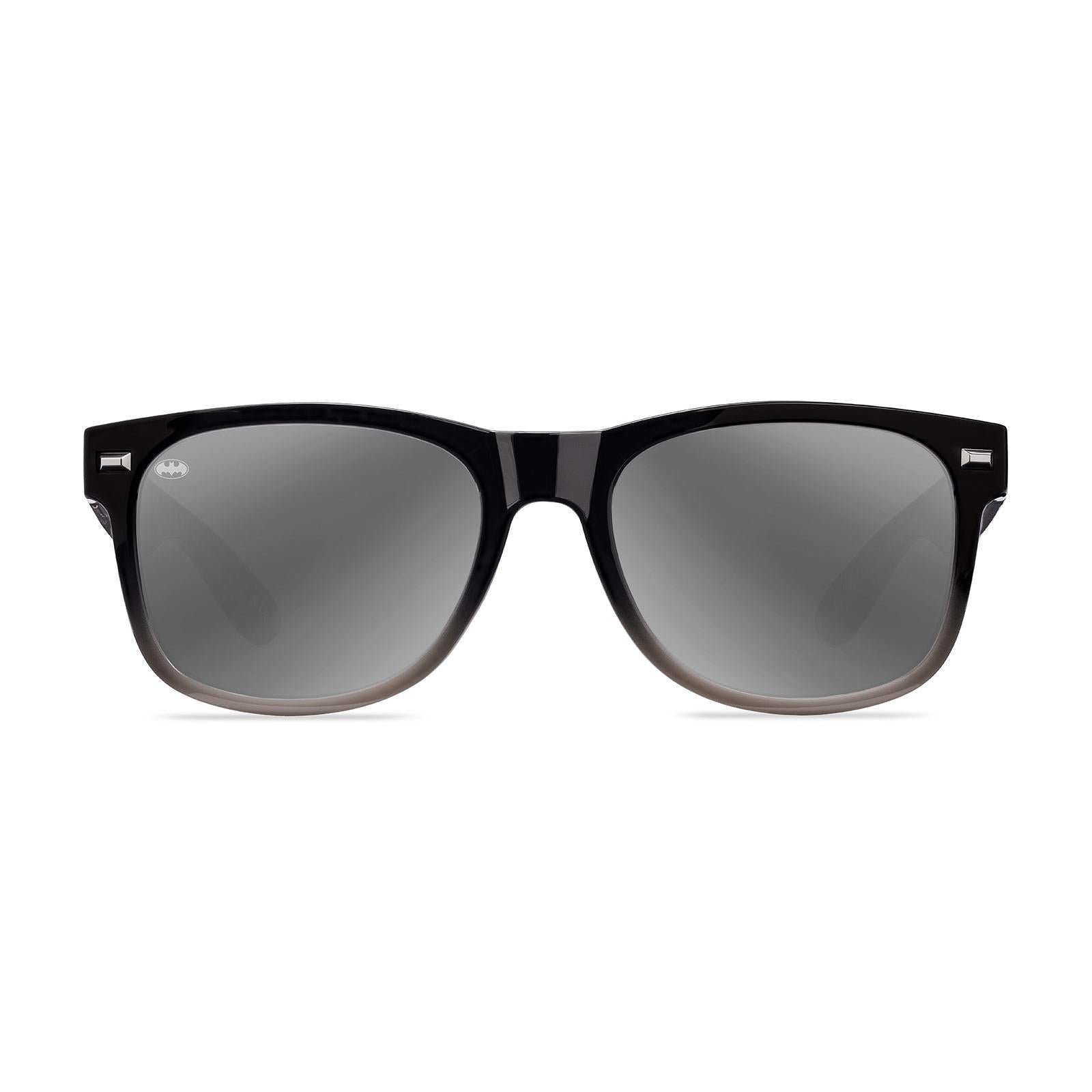 Knockaround Batman  Fort Knocks Sunglasses with polarized silver lenses, front
