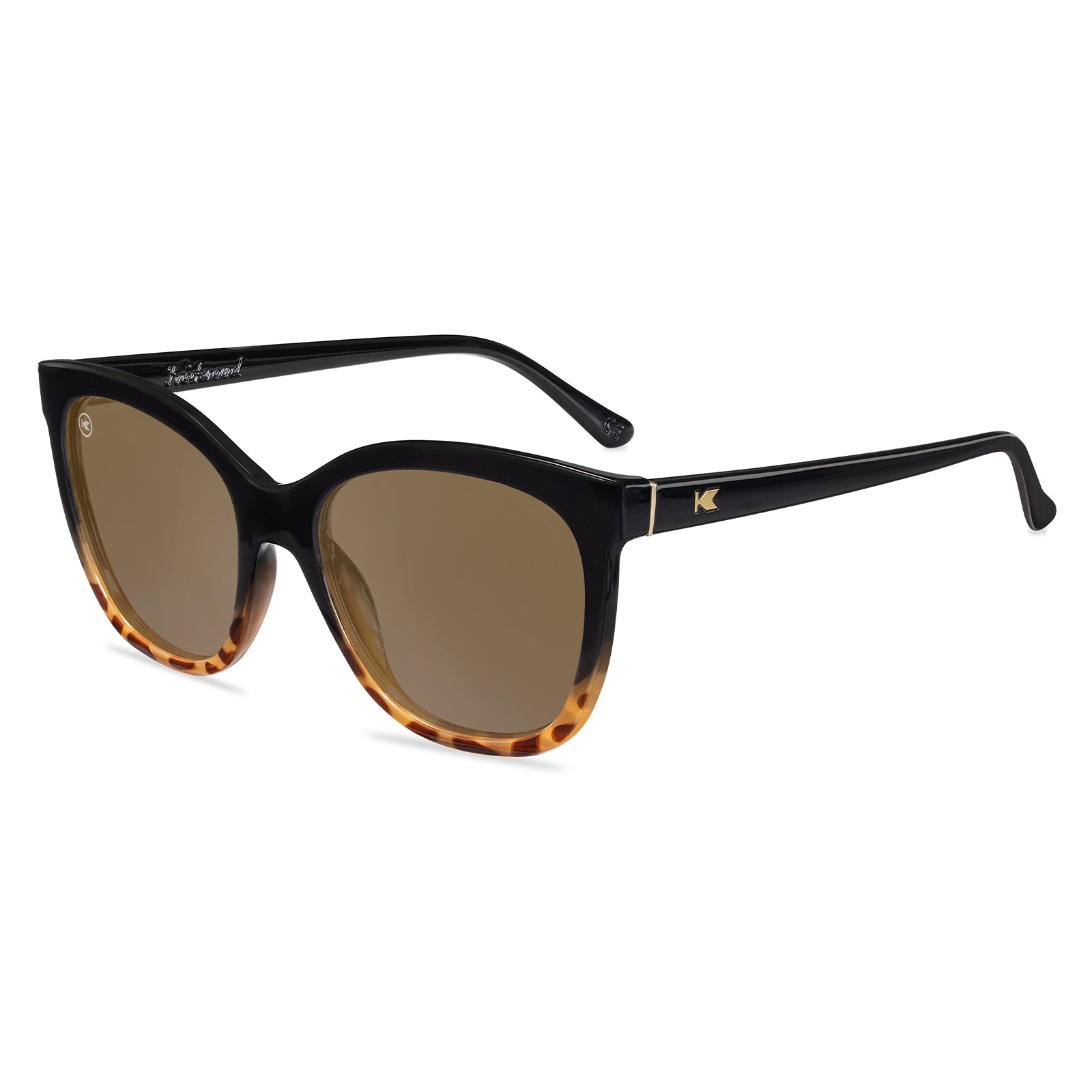 Oversized Cat Eye Tortoise Shell Polarized Sunglasses w  display picture 3