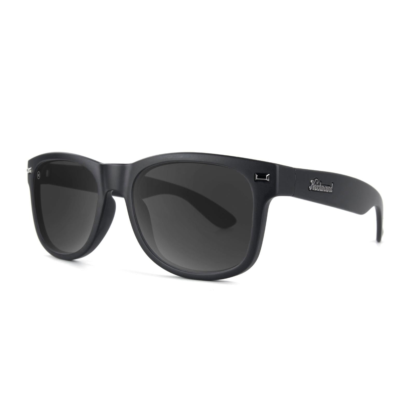 Black on Black Fort Knocks Sunglasses, Threequarter