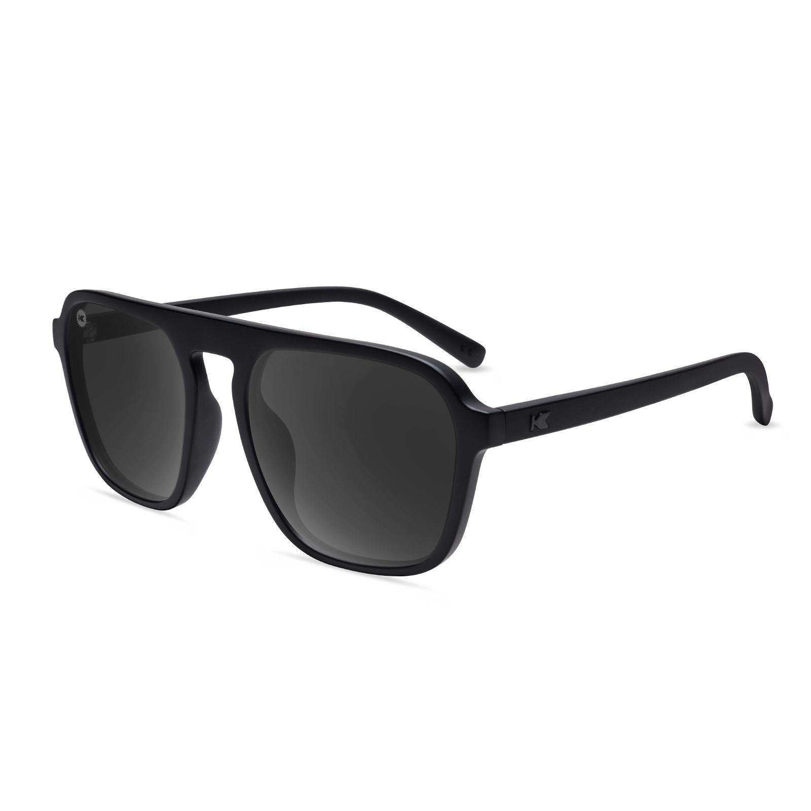 Sunglasses with Black Frames and Polarized Black Lenses, Flyover