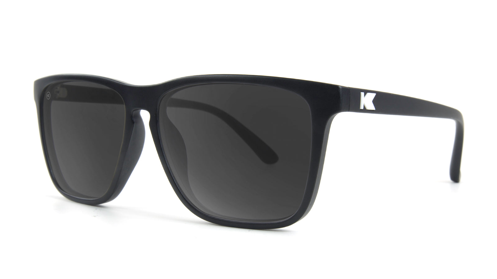 Matte Black / Smoke Fast Lanes Sunglasses, Threequarter