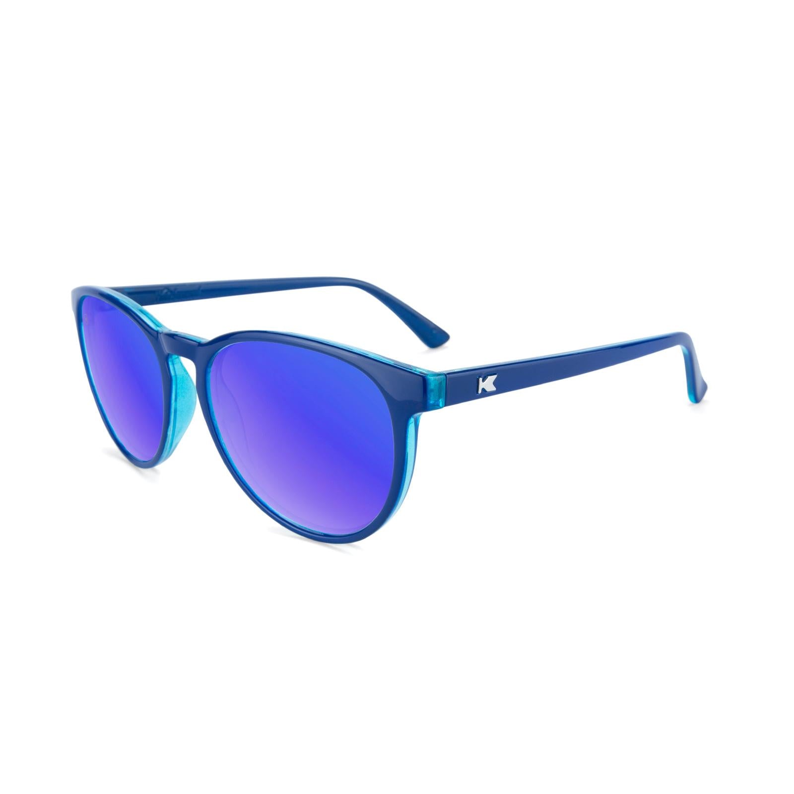 Sunglasses with Blueberry Geode Frames and Polarized Moonshine Lenses, Flyover