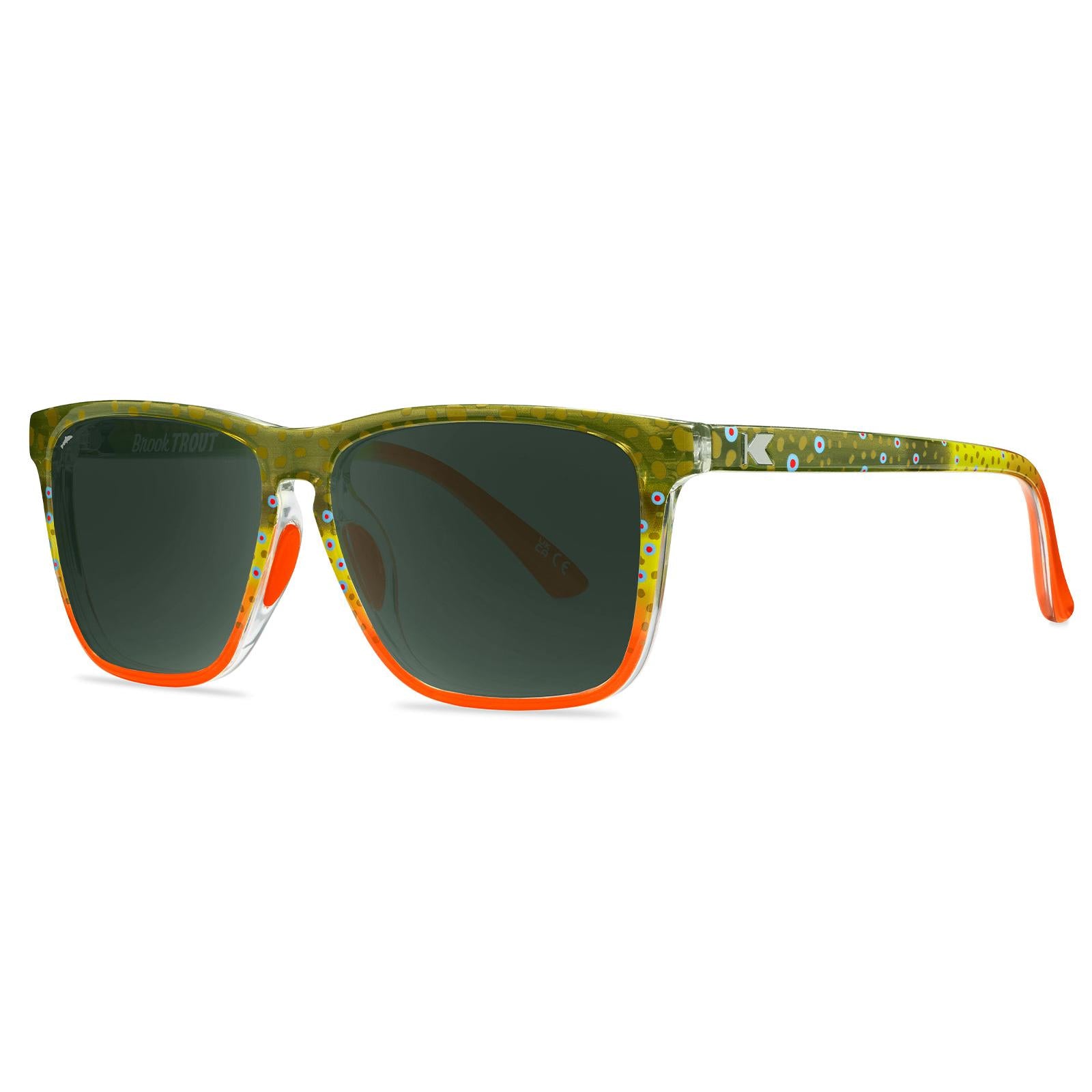 Brook Trout Fast Lanes Sport Sunglasses, Threequarter