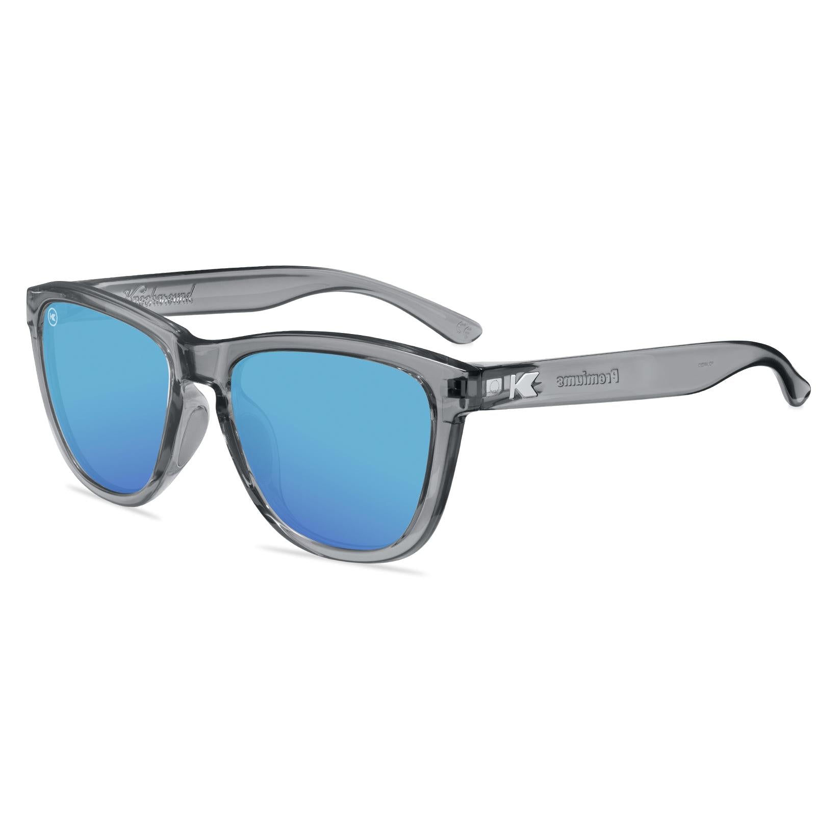 Clear Grey / Aqua Premiums Sport Sunglasses, Flyover