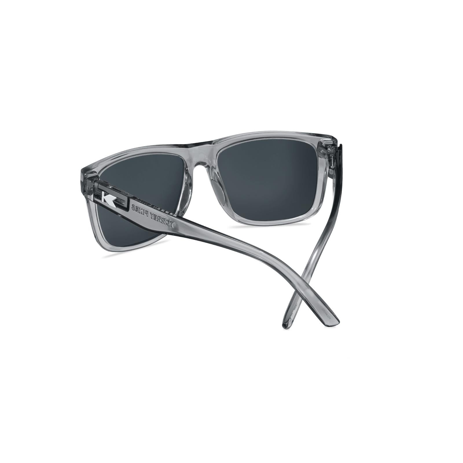 Clear Grey / Aqua Torrey Pines Sport Sunglasses, Back