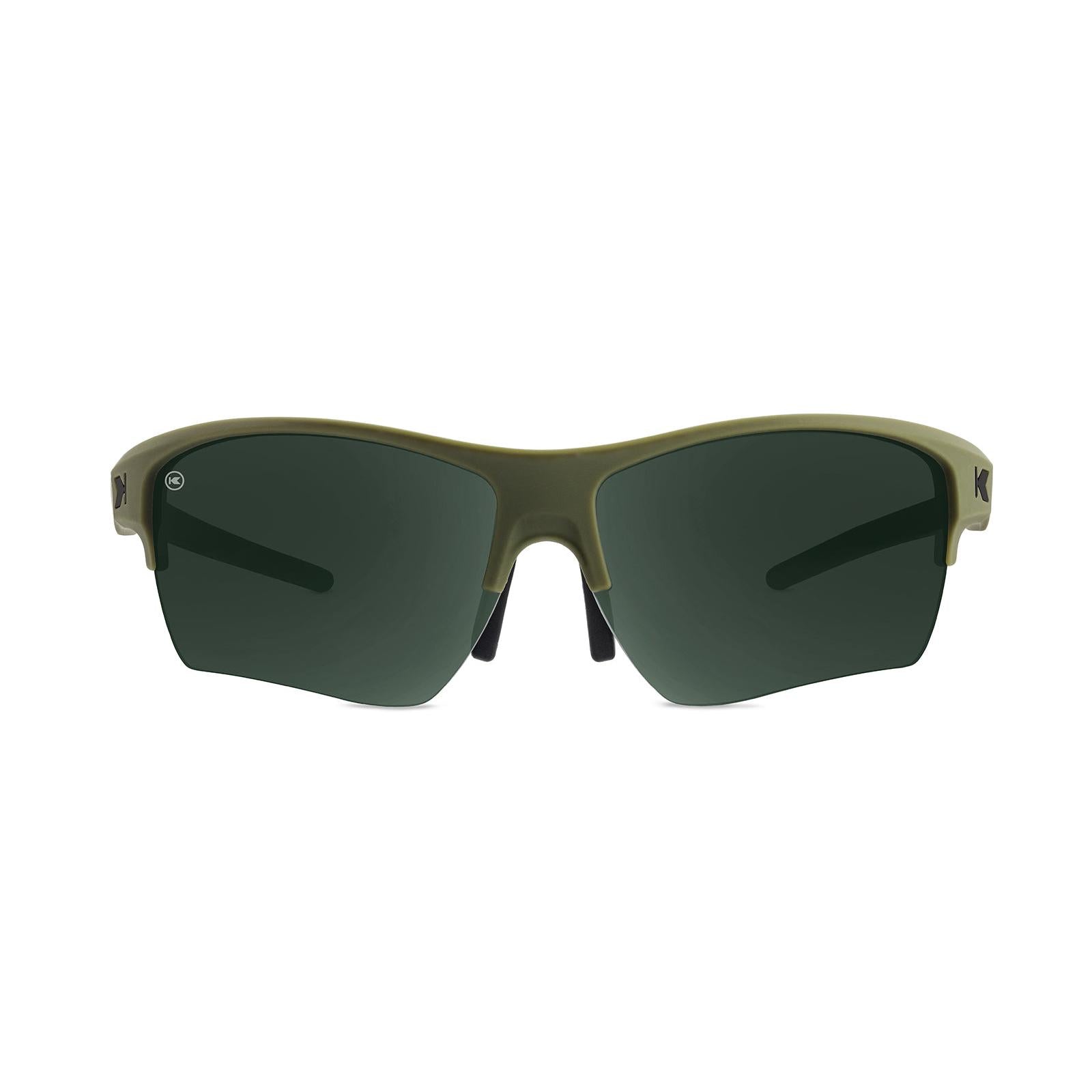Sunglasses with Matte Green Frame and Green Lenses