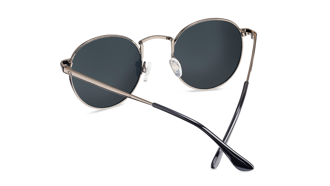 Love & Haights Sunglasses with Black Frames and Polarized Black Lenses, Back