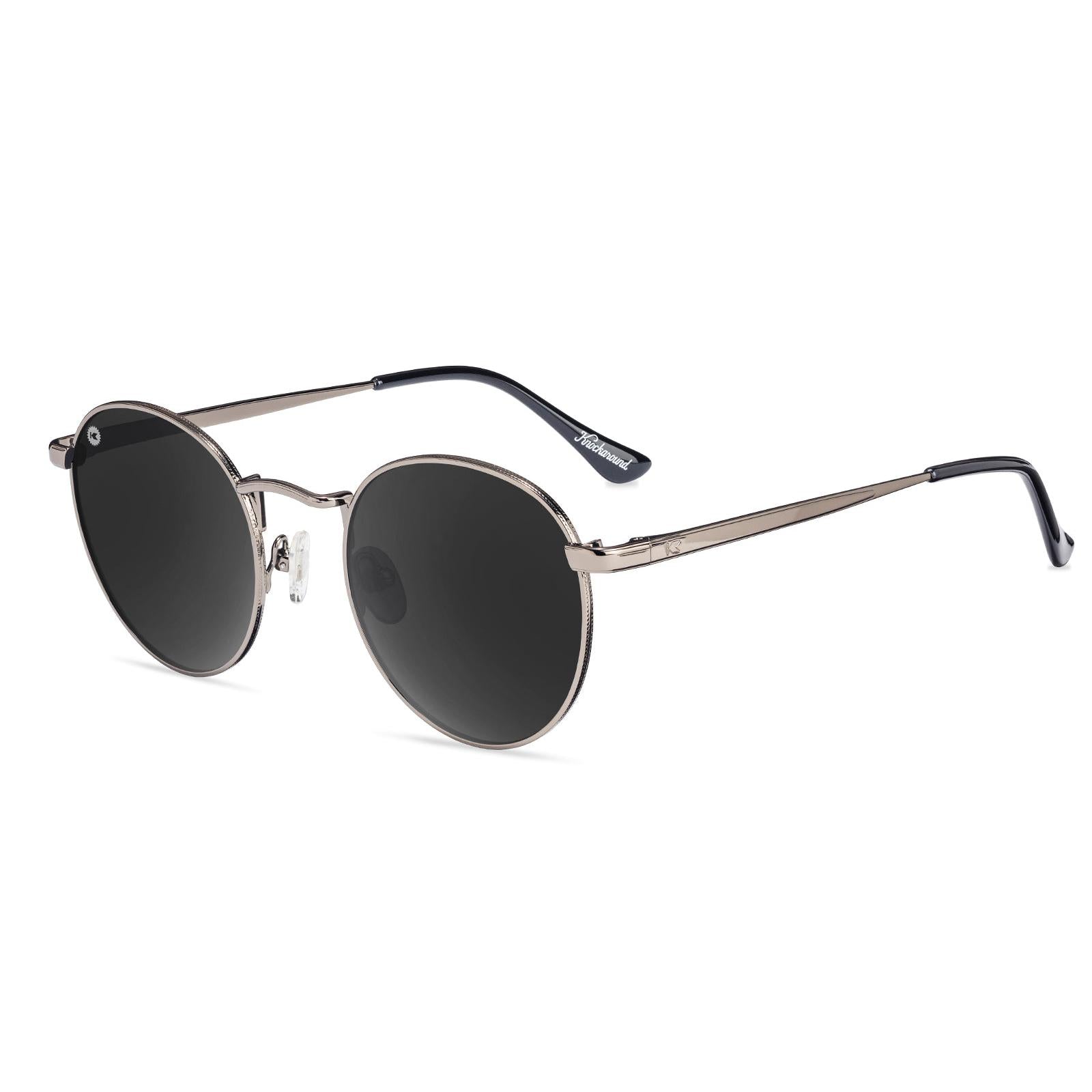 Love & Haights Sunglasses with Black Frames and Polarized Black Lenses, Flyover