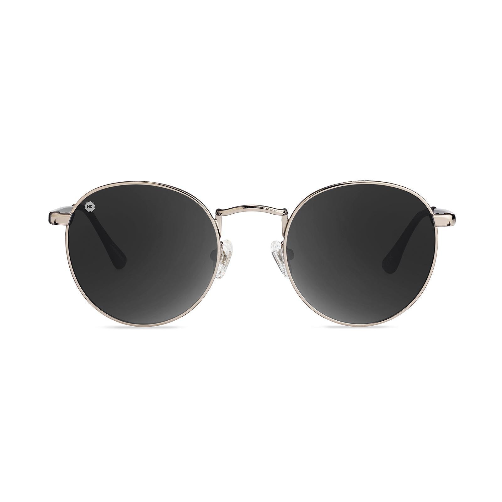 Love & Haights Sunglasses with Black Frames and Polarized Black Lenses, Front