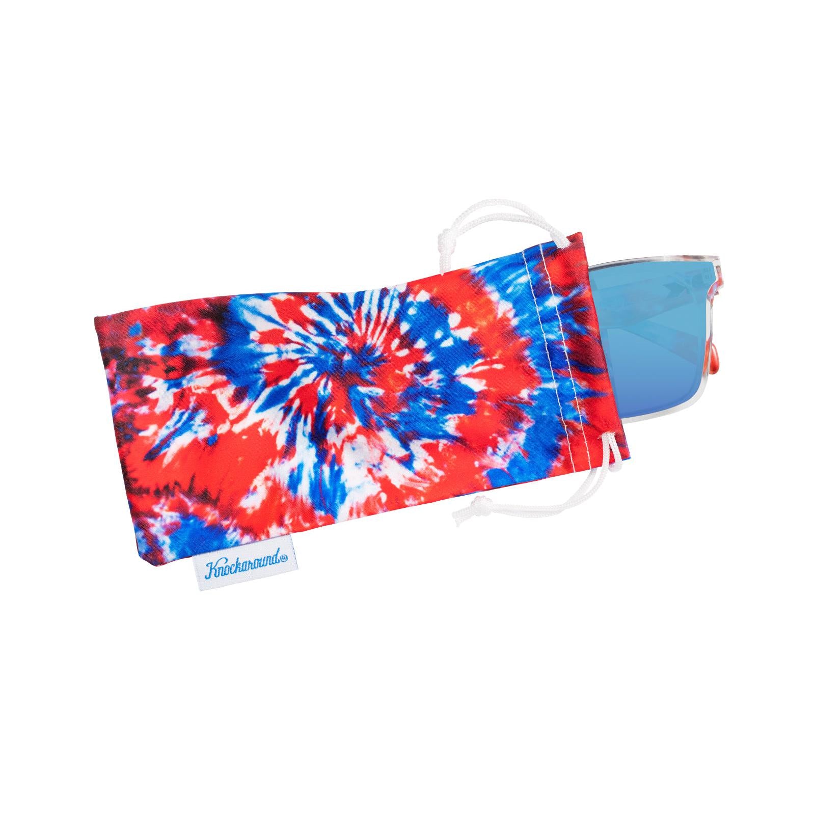 Live Free or Tye-Dye Afters Sunglasses, Pouch
