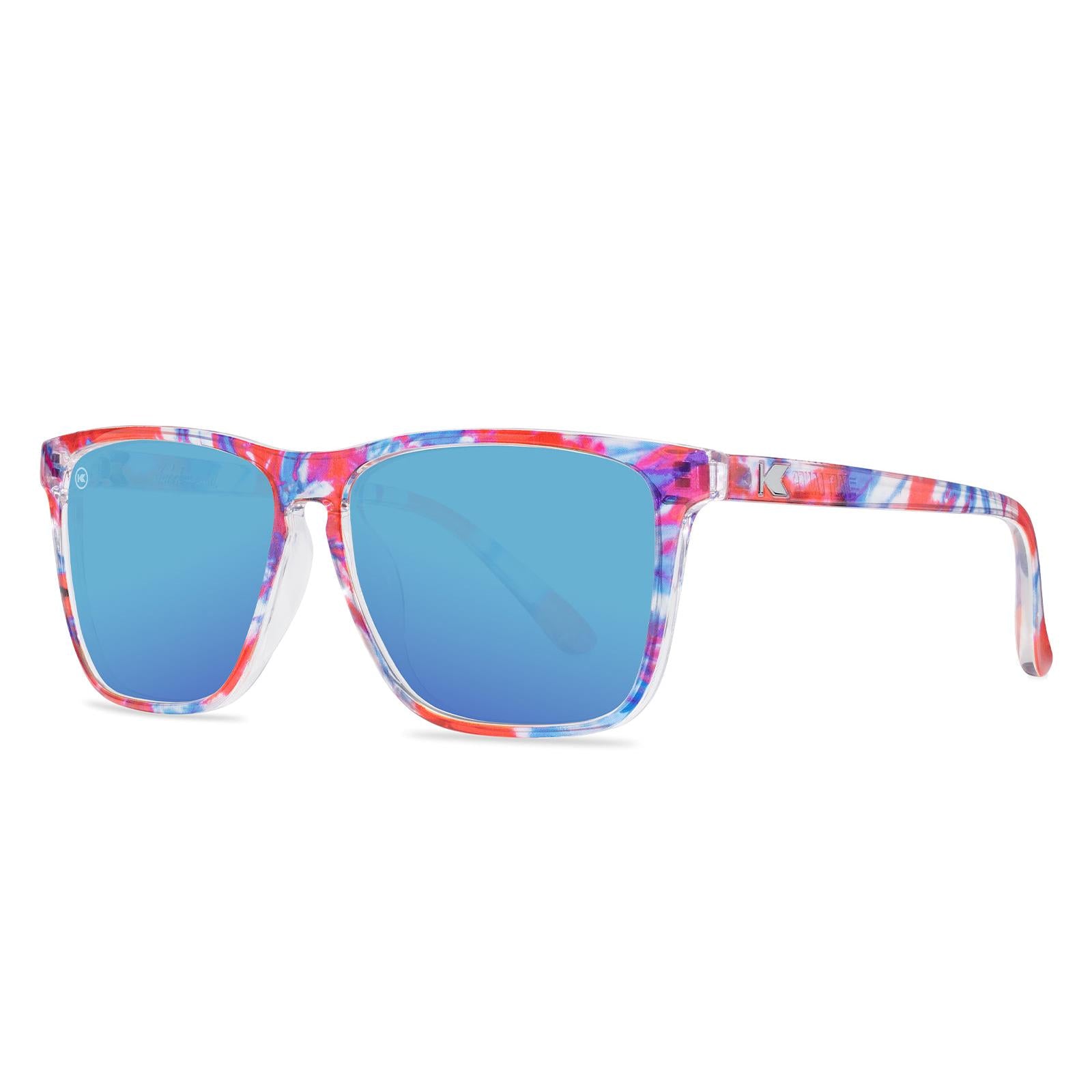 Live Free or Tye-Dye Fast Lanes Sunglasses, Threequarter