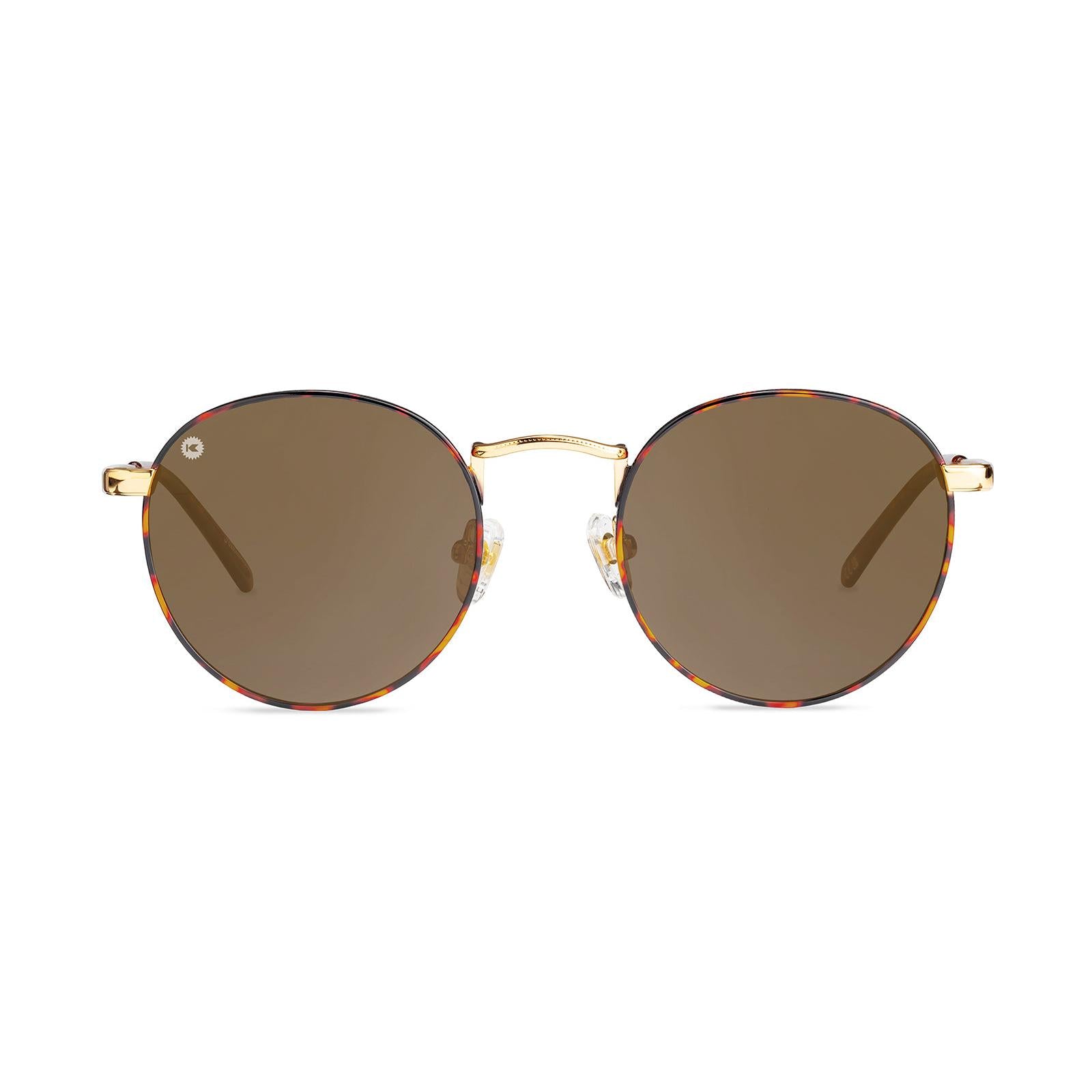 Love & Haights Sunglasses with Multicolor Frames and Polarized Amber Lenses, Front