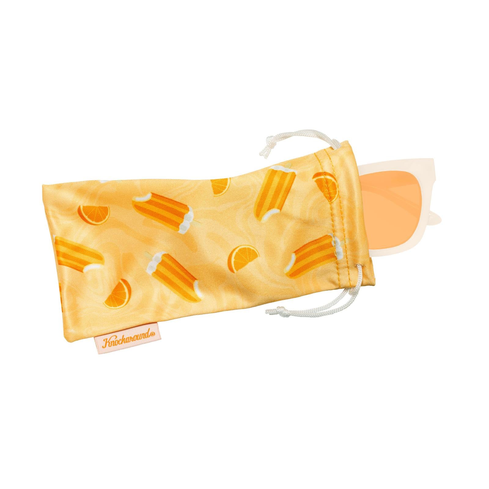 Orange Dreamsicle Songbirds Sunglasses, Pouch