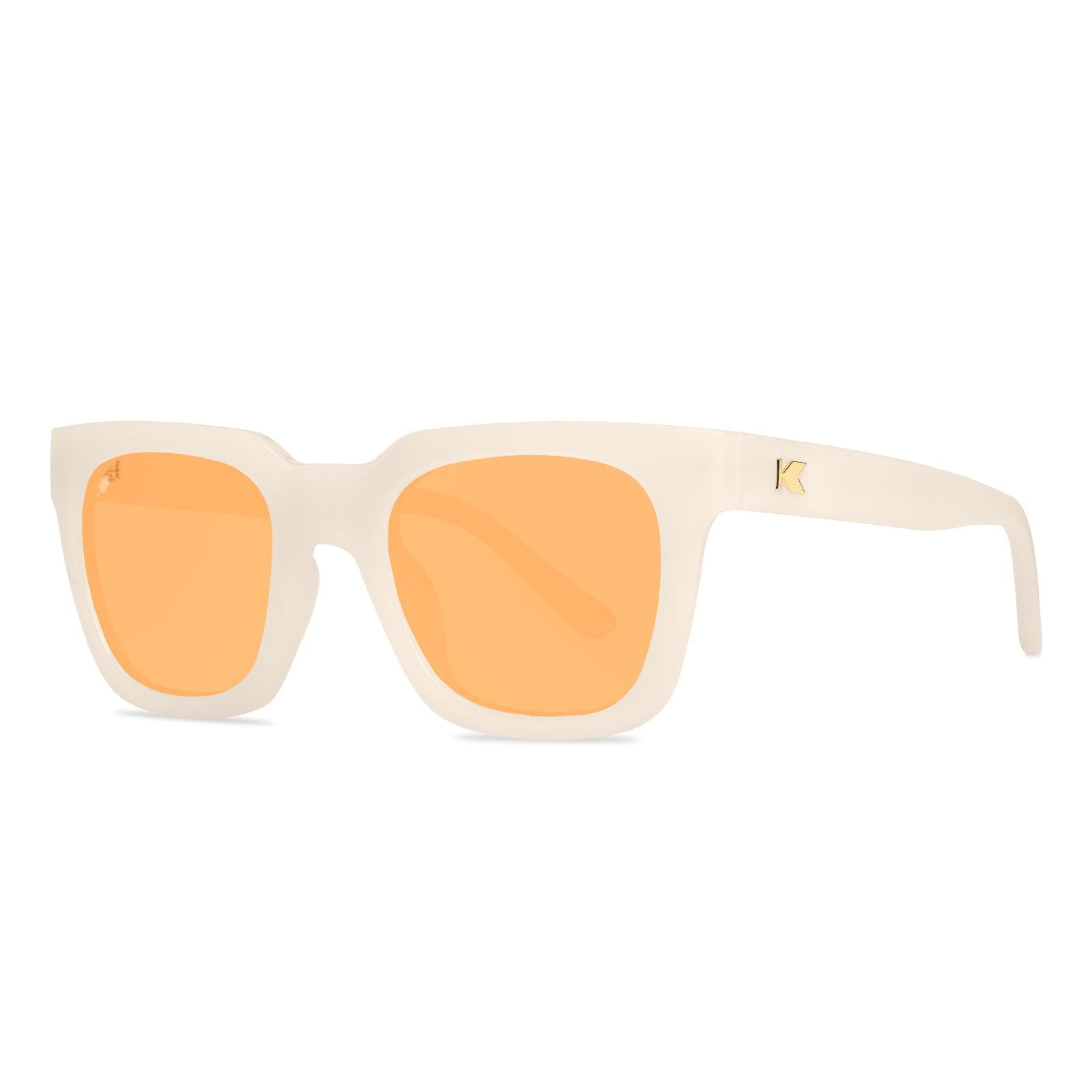 Orange Dreamsicle Songbirds Sunglasses, Threequarter