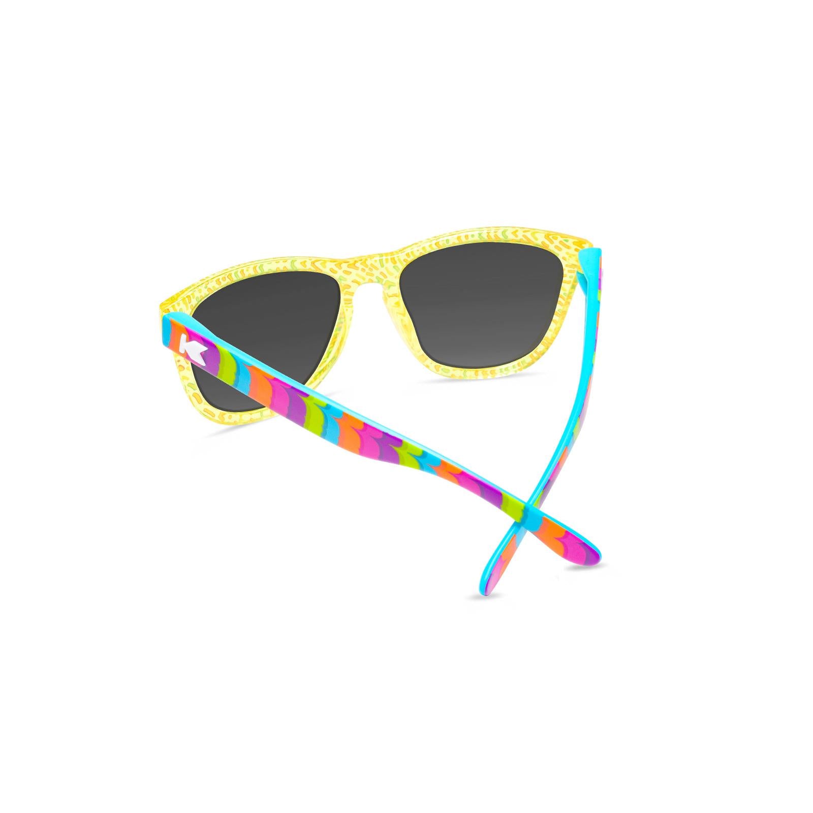 Kids Sunglasses with Multicolor Frame and Polarized Yellow Lenses, Back