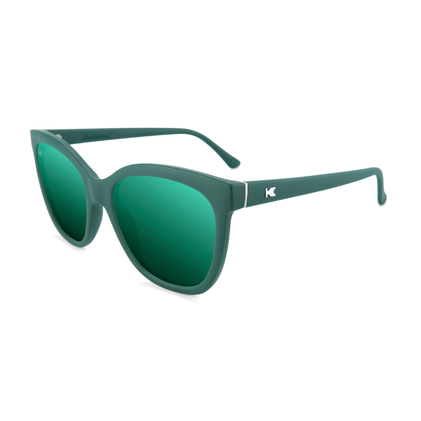 Sunglasses with Green Frames and Polarized Green Lenses, Flyover