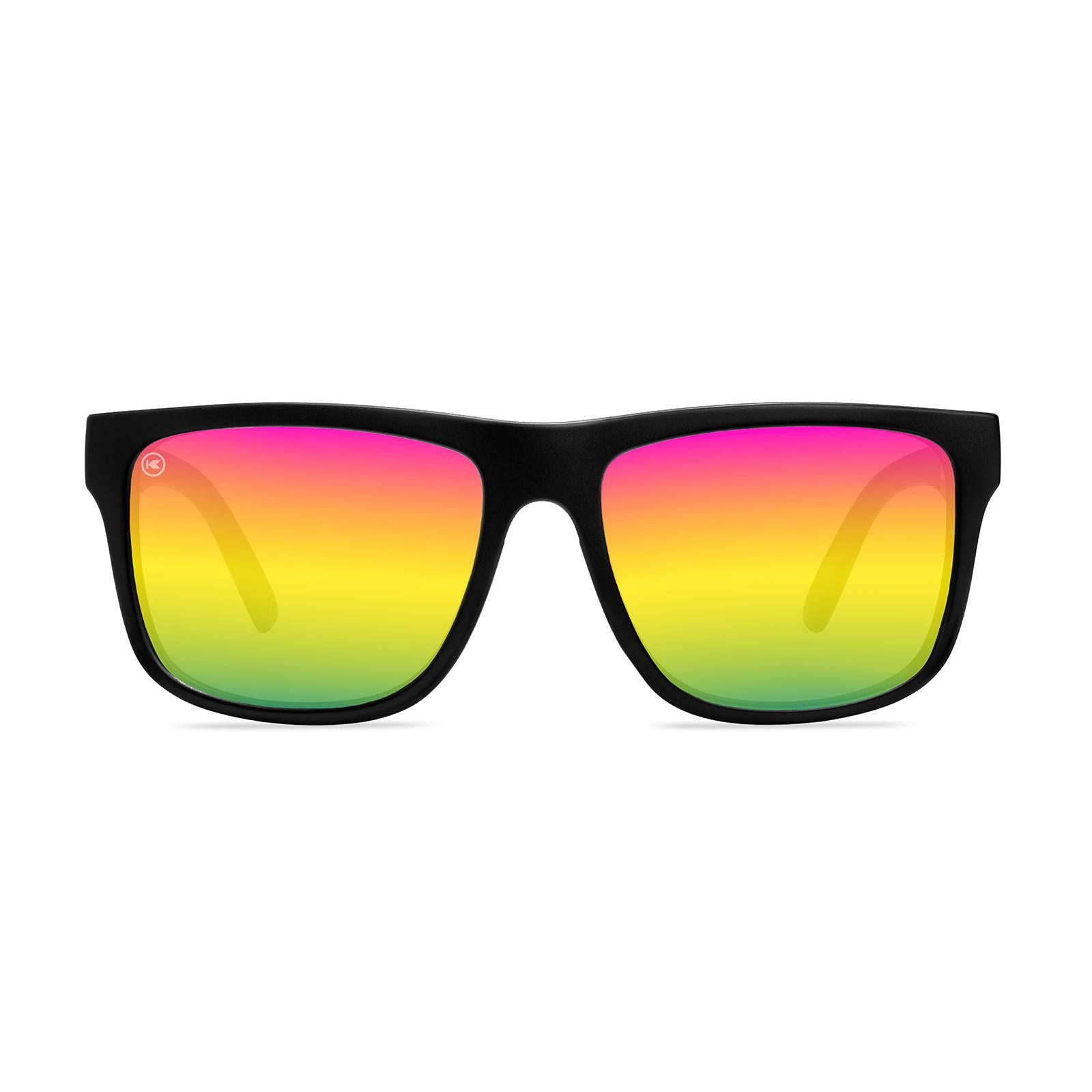 Rainbow on Black Torrey Pines Sport Sunglasses, Front