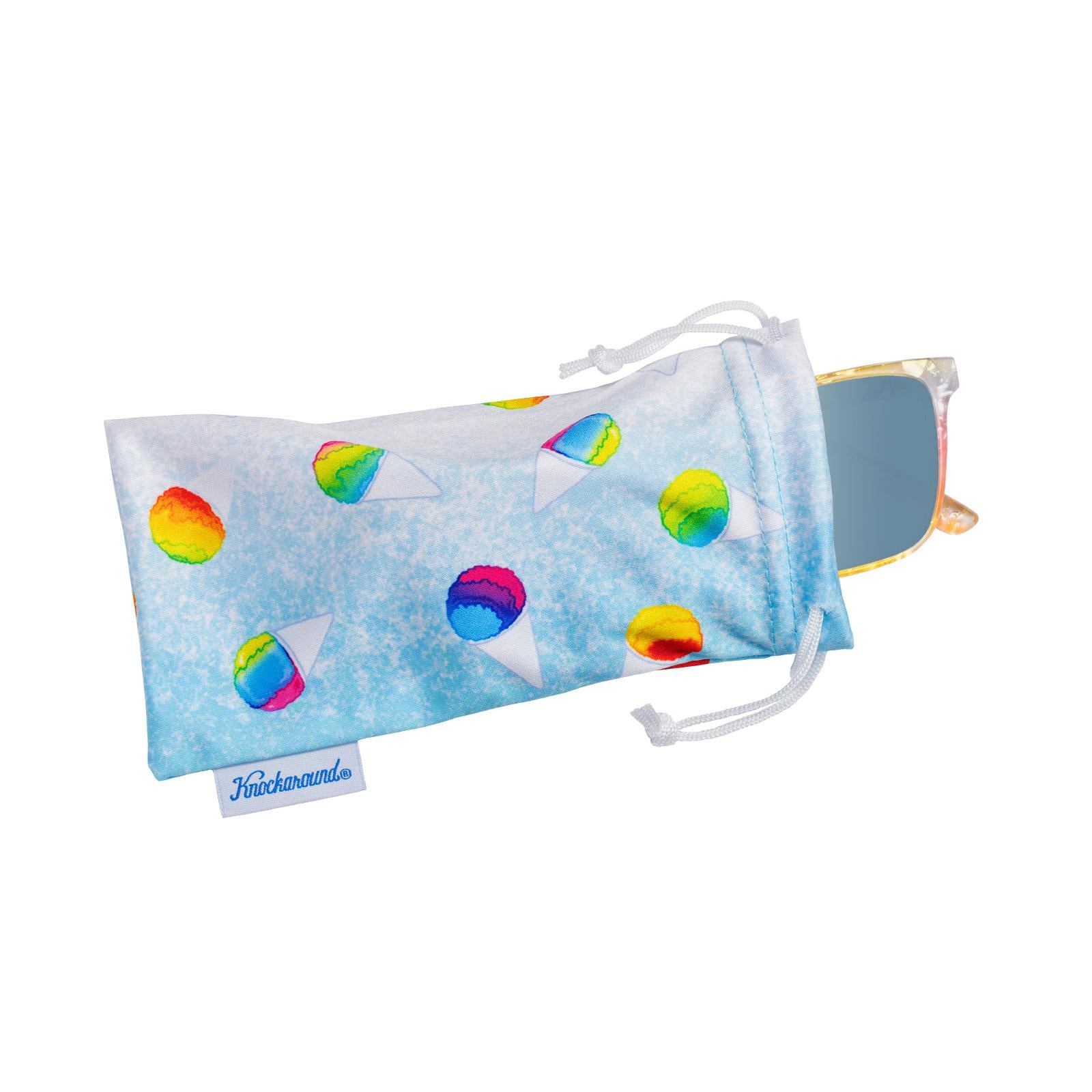 Rainbow Sno-Cone Fast Lanes Sunglasses, Pouch