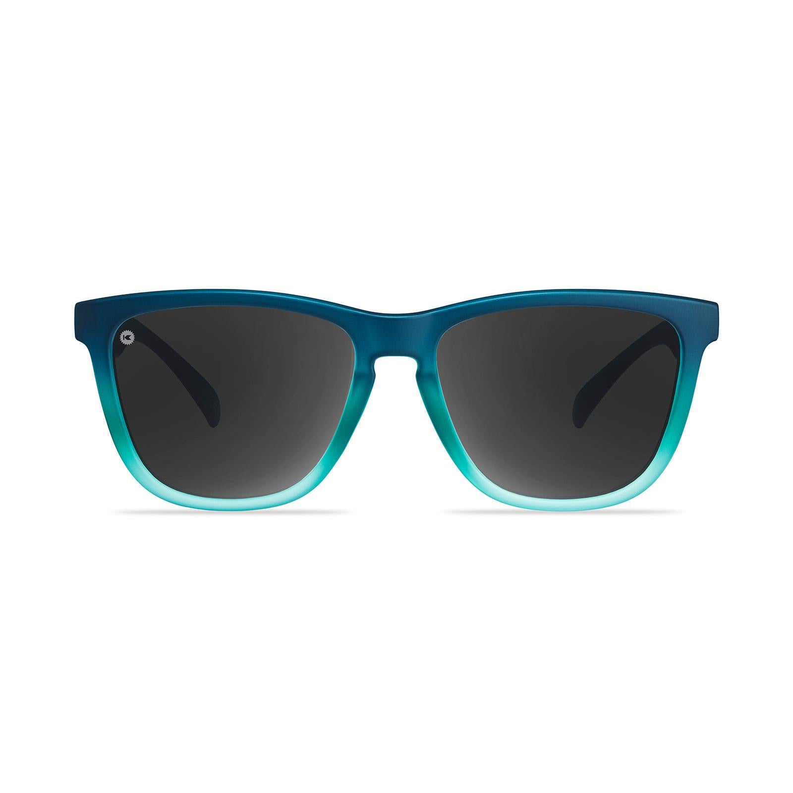 Blue Sunglasses with Polarized Black Smoke Lenses