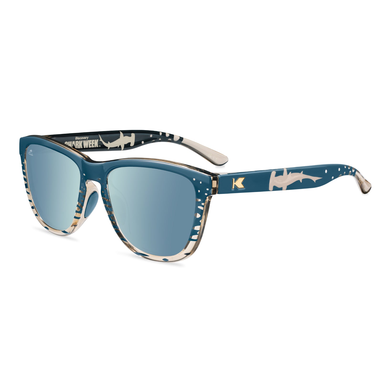 Discovery Shark Week 2026 Square Polarized Sunglasses for Medium Heads