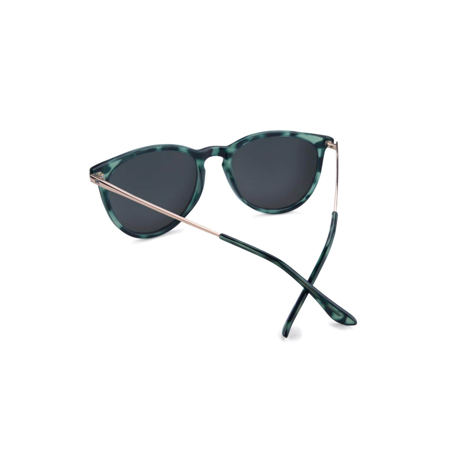 Sunglasses with Slate Tortoise Shell Frame and Polarized Pink Lenses, Back