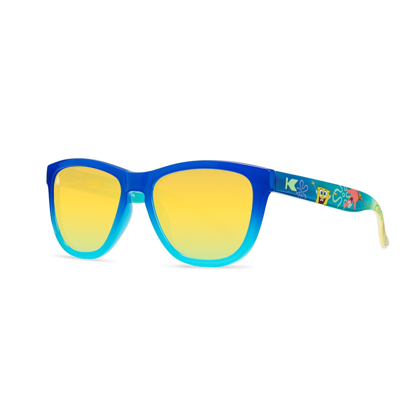 SpongeBob SquarePants Premiums Sunglasses with polarized yellow lenses, threequarter