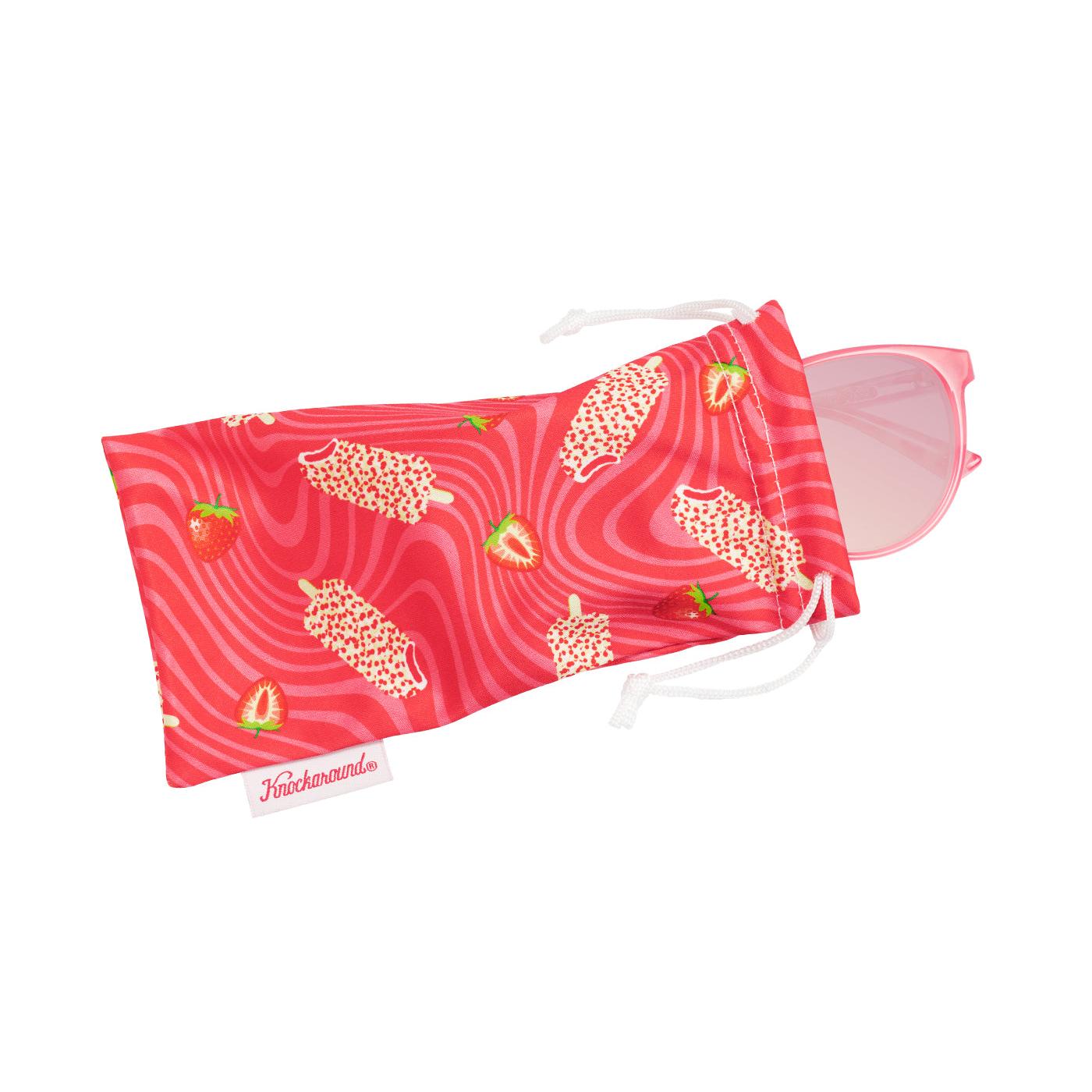 Strawberry Cake Pop Mai Tais Sunglasses, Pouch