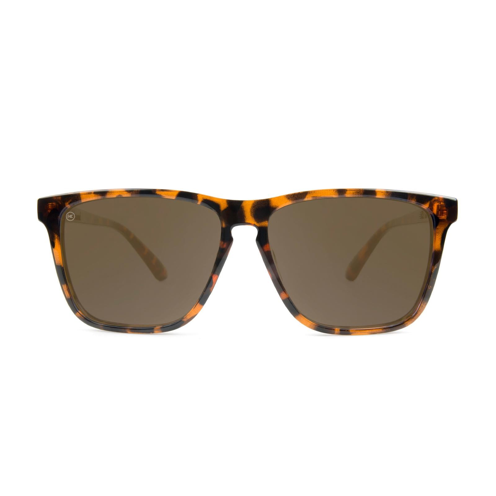 Glossy Tortoise Shell / Amber Fast Lanes Sunglasses, Front