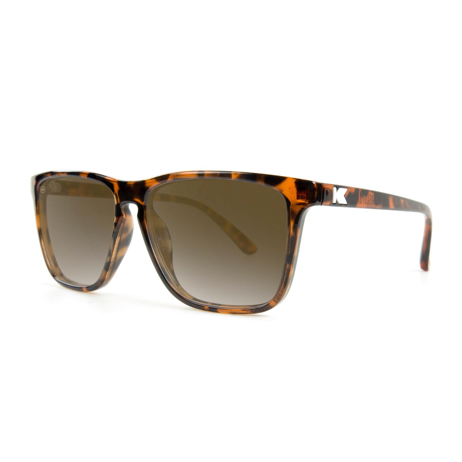 Glossy Tortoise Shell / Amber Fast Lanes Sunglasses, Threequarter
