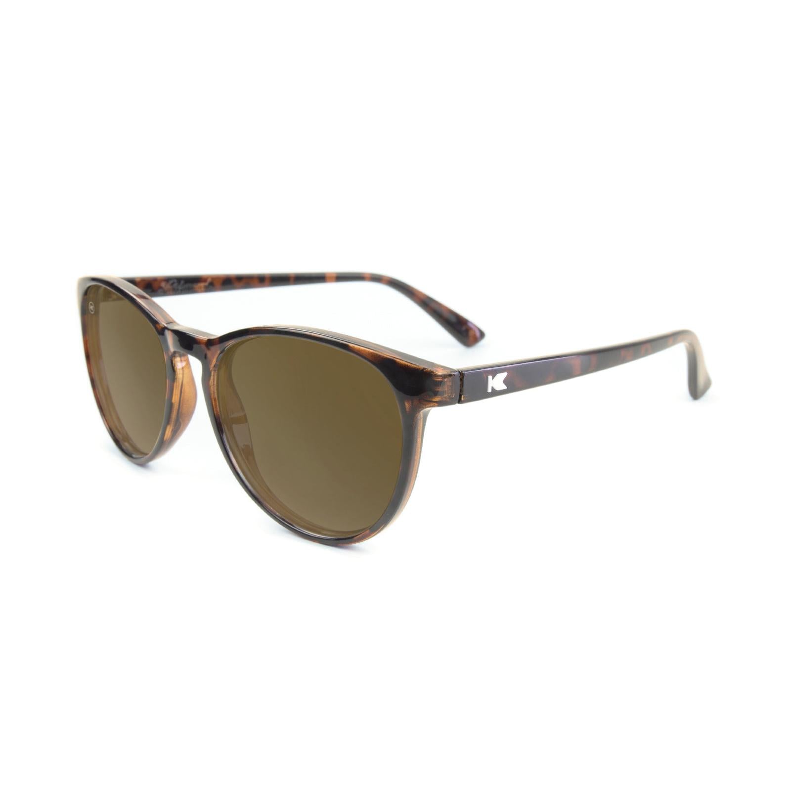 Mai Tais Sunglasses with Glossy Tortoise Shell and Brown Amber Lenses, Flyover