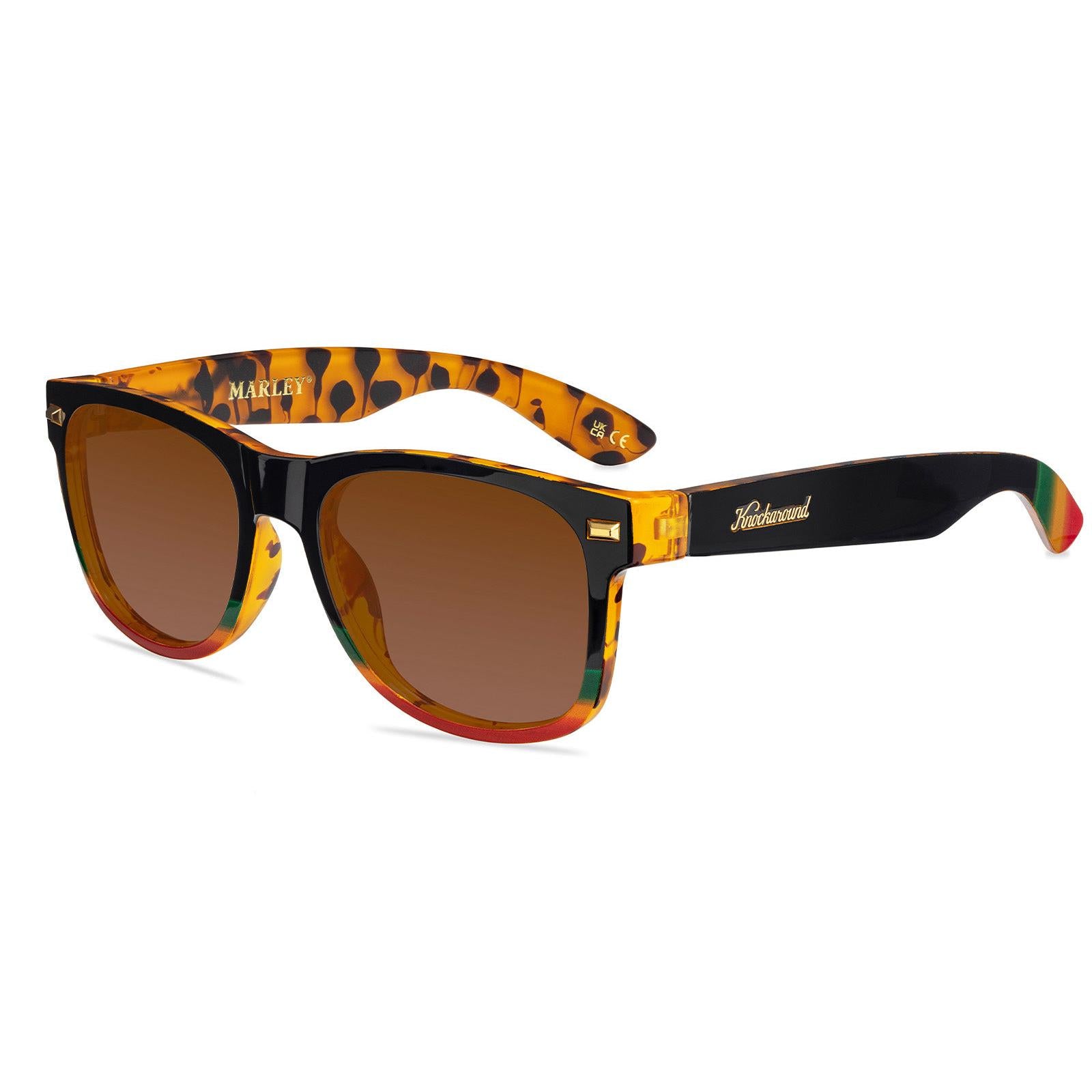 Bob Marley Fort Knocks Prescription Eyeglasses with Brown Lens, Flyover