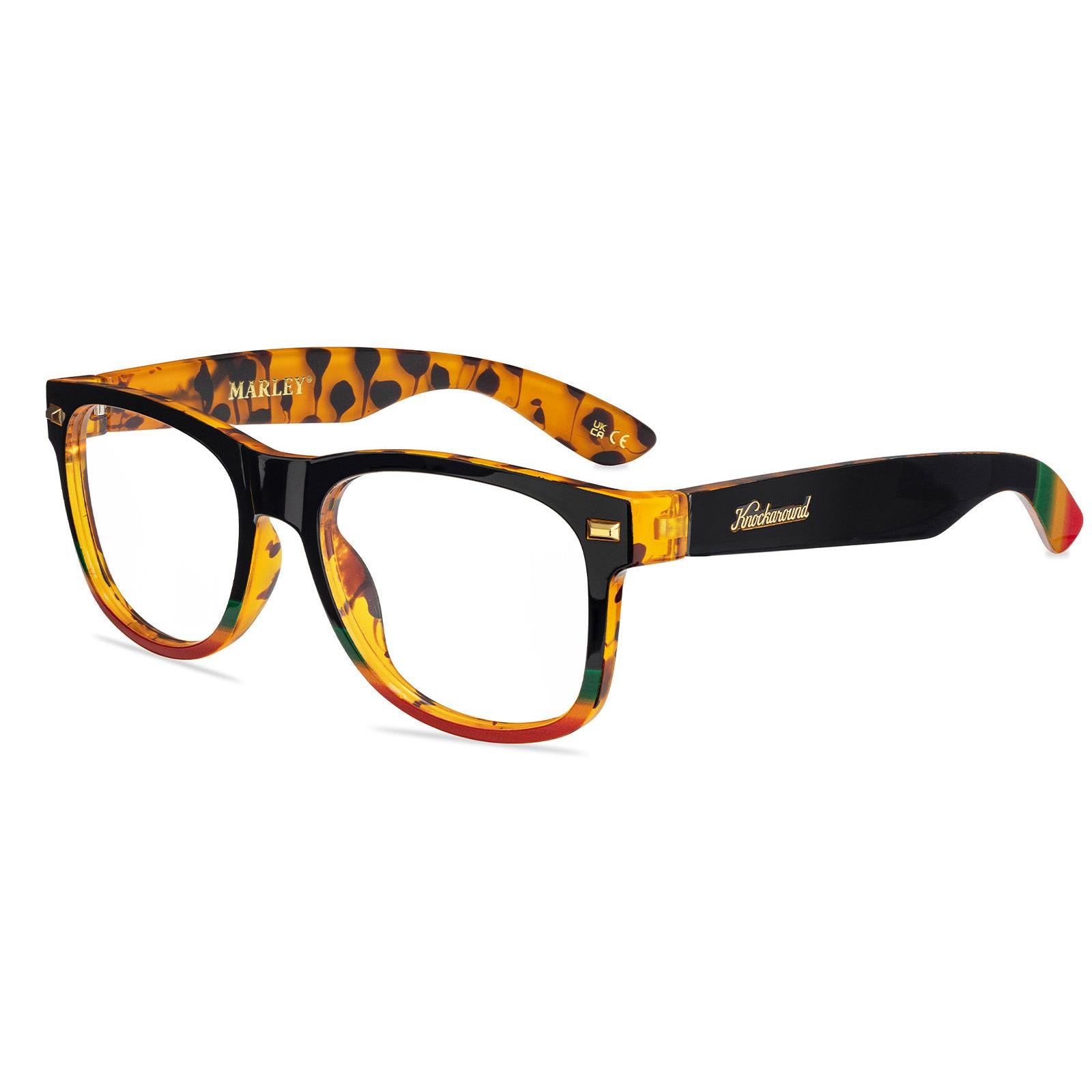 Bob Marley Fort Knocks Prescription Eyeglasses with Clear Lens, Flyover