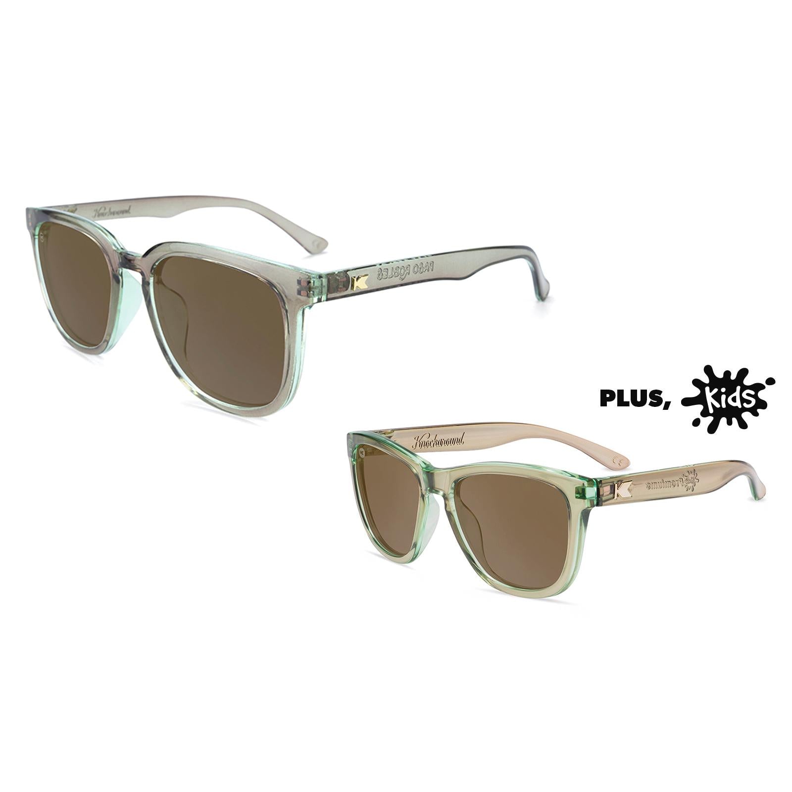 Aged Sage / Amber Paso Robles and Aged Sage Kids Premiums Sunglasses Bundle, Main