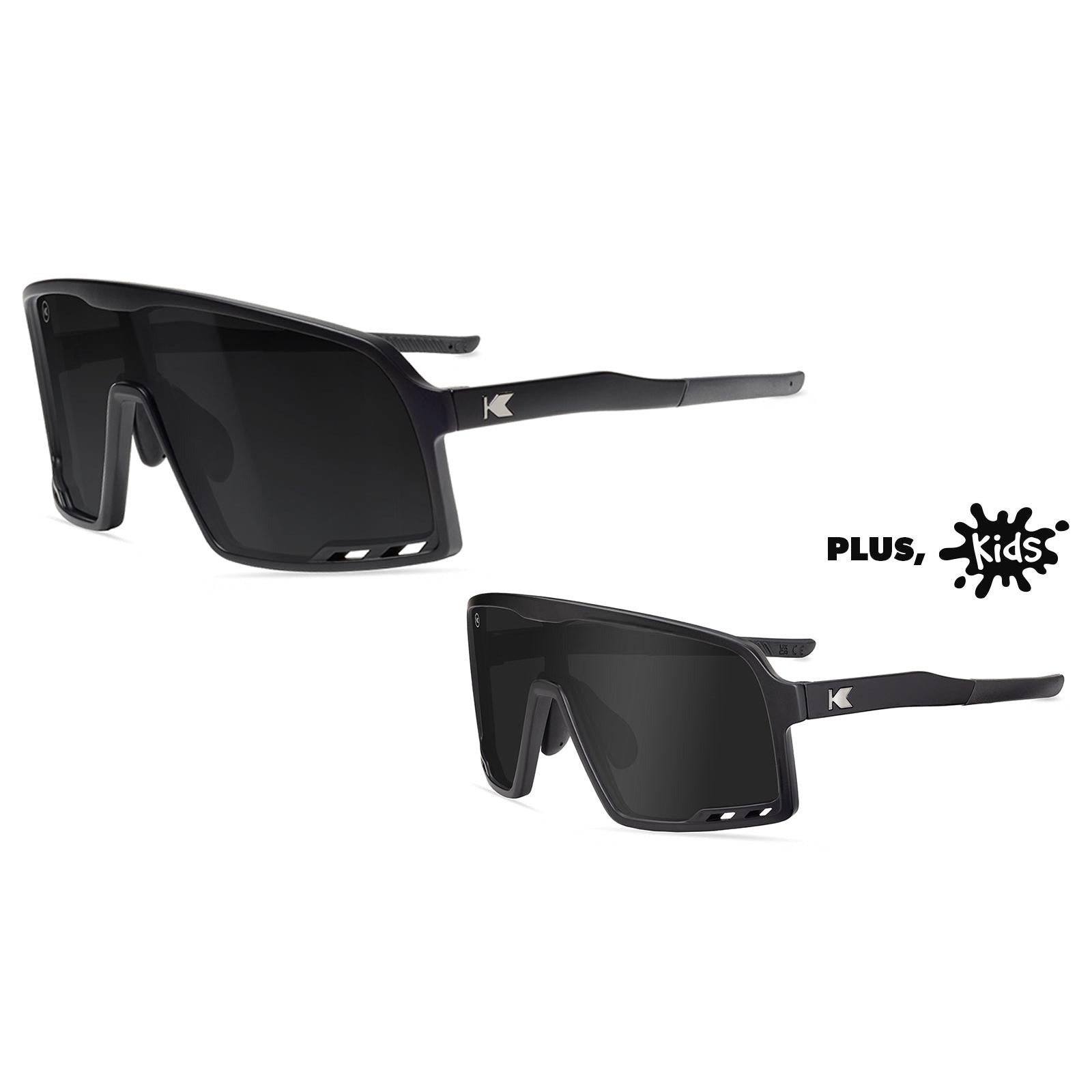 Black on Black Campeones and Black on Black Kids Campeones Sunglasses Bundle, Main