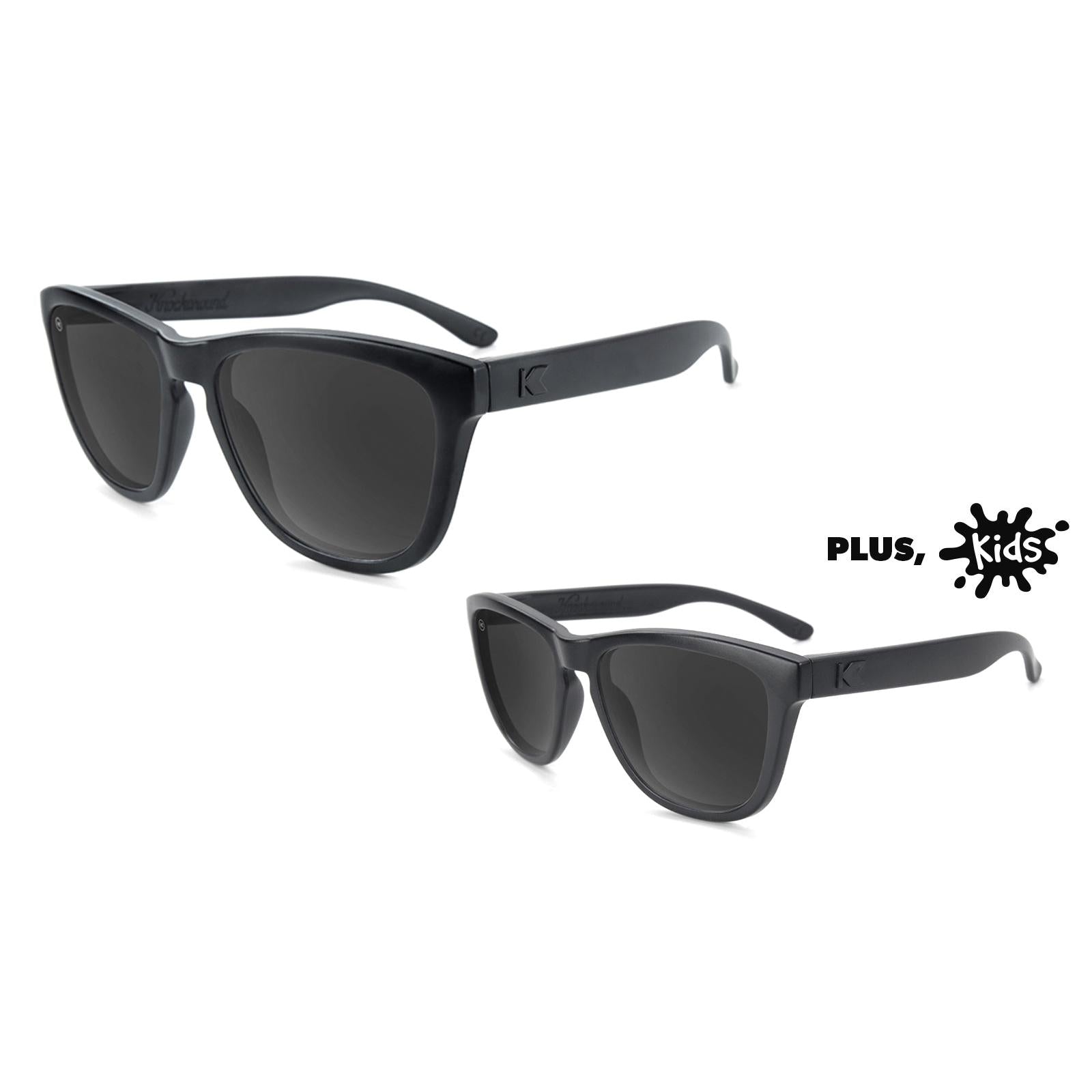 Black on Black Premiums and Black on Black Kids Premiums Sunglasses Bundle, Main