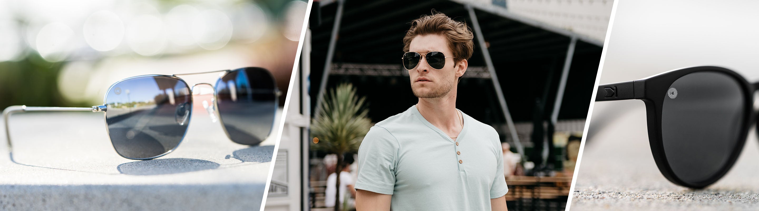 Best Sunglasses For Law Enforcement, Man wearing Mile Highs Sunglasses, Lifestyle photo of Mount Evans and Mai Tais Sunglasses