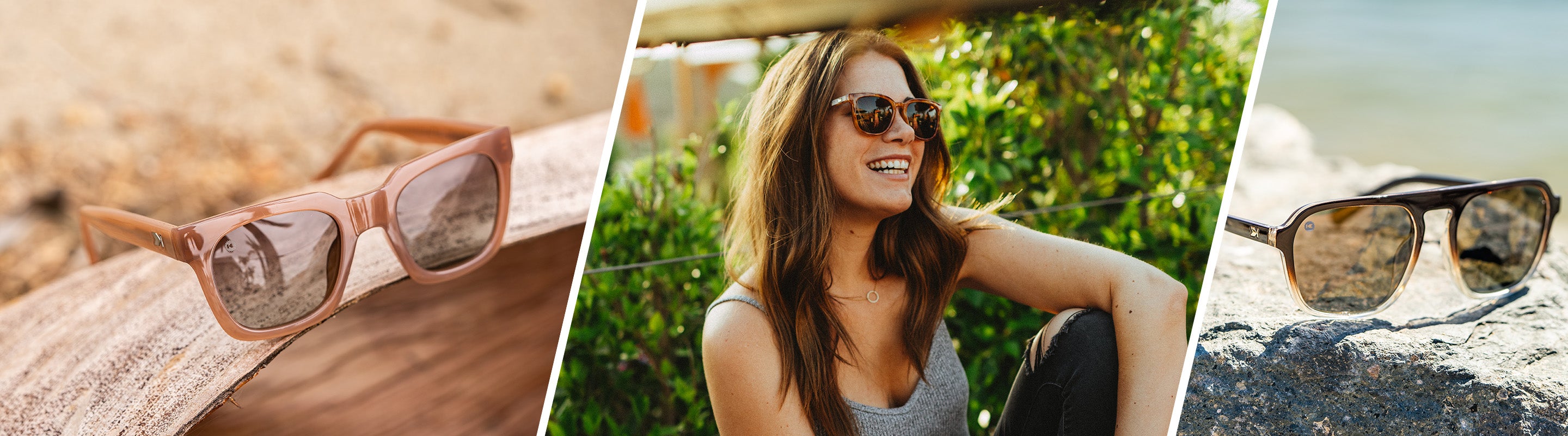 Brown Sunglasses: women wearing Knockaround Sunglasses