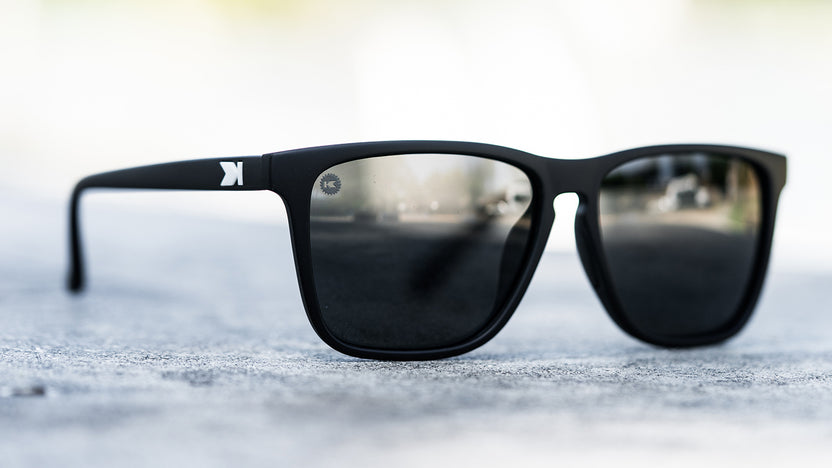 Knockaround Fast Lanes Matte Black Frames with Black Smoke Lenses